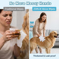 36Pcs Hypoallergenic Pet Glove Wipes for Dogs & Cats