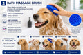 8-Piece Dog Grooming Kit for Dogs & Cats, Pet Grooming Set with 2 Grooming Gloves, 17 & 9 Tooth Dematting Rake, Fine-Too