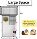 Oneluck Guinea Pig Cage,Indoor Habitat Cage with Waterproof Plastic Bottom,Playpen for Small Pet Bunny, Turtle, Hamste, 
