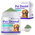 Dog Teeth Cleaning Powder - Dog Dental Powder - Dog Breath Freshener - Targets Tartar & Reduces Plaque & Bad Breath - Teeth Cleaning Made Easy Eliminate - Formulated for Small, Medium, Large Dogs