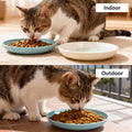 GENLGE 8 Pack Cat Bowls, Cat Food Bowl, 5.9 x 1 Inch Whisker Friendly Shallow Wide Cat Dishes, Pet Food and Water Bowl for Indoor & Outdoor Cats