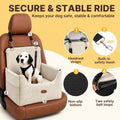 ALL GOOD PET SUPPLIES Dog Car Seat for Small/Medium Dogs Under 35lbs, Soft Booster Car Seat with Detachable Washable Cover and Cushion, Puppy Dog Car Bed