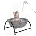 Elevon Elevated Cat Bed, Free-Standing Cat Hammock Bed, Pet Bed with Metal Frame for Indoor Outdoor, Pet Bed Suitable for Summer Machine Washable & Breathable Easy Assembly up to 40lbs
