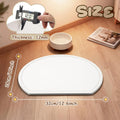 Stone Mat for Dog and Cat Water Bowls 12.6 x 11 Inch Absorbent Feeding Mat Christmas Pet Gift Quick Drying Tray for Pet Water Fountains Diatomaceous Earth Accessories for Messy Drinkers