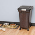 IRIS USA Dog Food Storage Container, Up to 42 lbs, Smoke, Made in USA