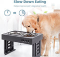 Jaoul Slow Feeder Dog Bowls Insert, Puzzle Slow Feeder Insert with 30 Octopus Suction Cups for Small Medium Large Size Dog Food Bowl (4.72 inch, Grey)