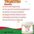 Trukitin Chitosin Based Phosphate Binder for Cats & Dogs – All Natural Human Grade Ingredients for Renal Support Supplem