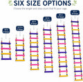 Flexible Wooden Bird Ladder Bridge for Cages, 25 in, 10 Steps