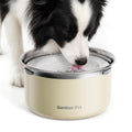 Gardner Pet Slow Water Bowl for Dogs – No Spill, Anti-Splash Floating Plate Design, Slows Drinking to Reduce Mess, Keeps Water Clean & Floors Dry, 3.8L(White)