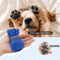 Andiker 4 PCS Dog Shoes, Breathable Mesh Dog Boots with Reflective Adjustable Hook and Loop, Non-Slip Sole Dog Paw Prote
