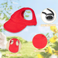 Dog Baseball Cap,1PC Pet Summer Beach Peaked Cap Dog Hat with Ear Holes, Adjustable Cat Visor Sunbonnet Hat for Small Me