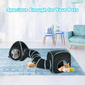 BWOGUE Bunny Tunnels & Tubes, 3-in-1 Collapsible Rabbit Hideout Toy Set