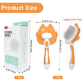 HOP Orange Self Cleaning Slicker Brush for Dogs&Cats for Shedding 17mm
