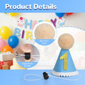 Supet Dog Birthday Decorations for Small & Large Dogs, Dog Boy Girl Birthday Kit with Party Hat | Happy Birthday Banner & Bandana, 1st Birthday Party Set, Pet Birthday Party Supplies (Blue, S)