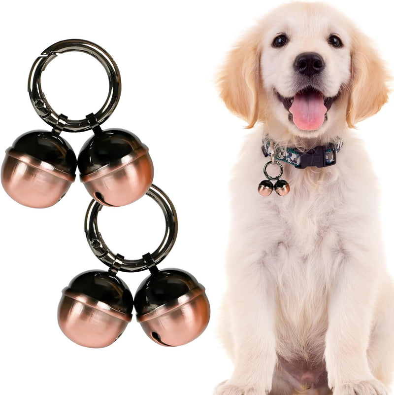 Bells for Dog Collars with Easy Clip Clasps, Suitable for Medium to Large Dogs, Extra Loud Pet Tracker, Durable Collar C