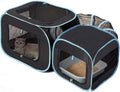 Large Cat Playpen with Surround Tunnel, Outdoor/Indoor Cat Catio with Breathable Soft Sides, Pet Enclosure Cube for Smal