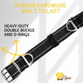 ADITYNA Heavy Duty Dog Collar with Handle - Thick Dog Collar for Large Dogs - Wide, Reflective, Tactical, Soft Neoprene 