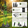 Pooper Scooper, Metal Poop Scoop with Tray, Rake, Spade for Large Small Dog