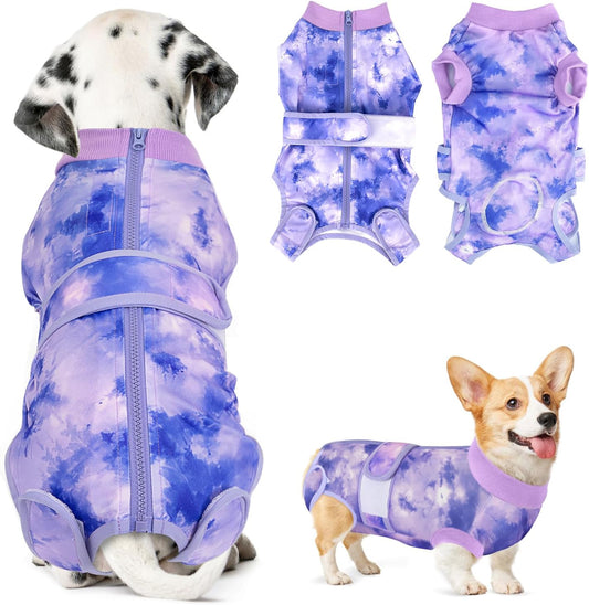 Lukovee Recovery Suit for Dogs, Spay Neuter Surgery Suit, Female Male, M