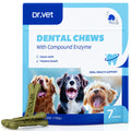 Dr.vet Dog Dental Chews, Dog Dental Sticks for Plaque and Tartar Remover for Dogs, Dog Breath Freshener and Teeth Cleaning Treats, Rawhide Free Dog Chews for Small Breed Dog Treats, 100g (7 Sticks)