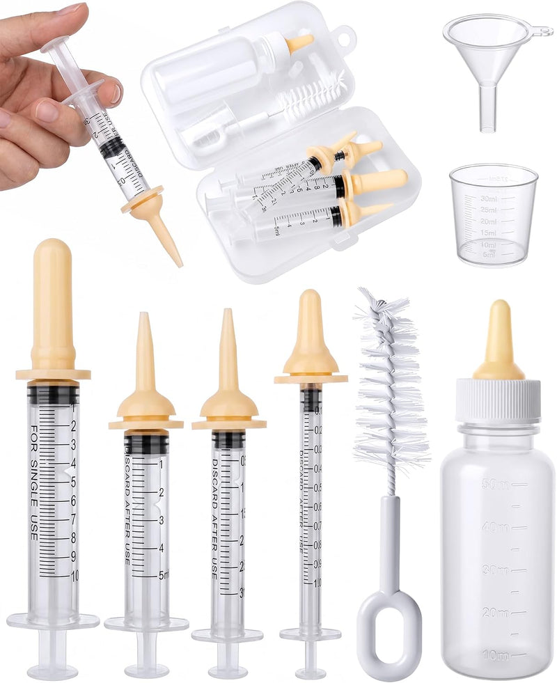 Pet Feeding Kit for Newborn Kitten，Puppy & Small Animals, 15Pcs