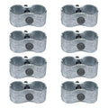 HITTITE 8 Set Dog Kennel Panel Clamps, Chain Link Fence Panel Clamps for Round Pipe Panel Frame with 1-3/8"/32mm Diameter, Saddle Clamps for Dog Kennels & Chain Link Fence.