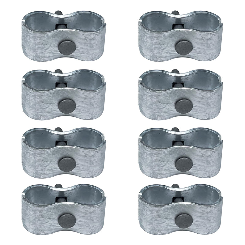 HITTITE 8 Set Dog Kennel Panel Clamps, Chain Link Fence Panel Clamps for Round Pipe Panel Frame with 1-3/8