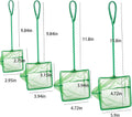 4 Pack Aquarium Fish Net Fine Quick Catch Mesh Nylon Fishing Catch Nets with Plastic Handle for Fish Tank Mesh Nets Scoo