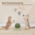 Potaroma Interactive Cat Feather Toys 5 Pcs, Cat Teaser Retractable Hanging Indoor Kitten Play Chase Exercise, Mental Physical Stimulation for All Breeds and Species