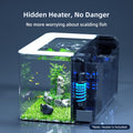 2.5 Gallon Fish Tank Kit with Heater for Betta, Shrimp, Guppy, Acrylic