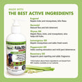 Natural Flea and Tick Topical Treatment, Repels Fleas Ticks and Mosquitoes, Quick-Dry No Residue, All Food-Grade Ingredi