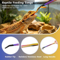3 PCS Extra Long Stainless Steel Reptile Feeding Tongs and Spoon Set