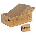 AGYM Cat Scratcher, 5 Packs in 1 Cardboard Box Cat Scratching Pad for Indoor Cats and Kitten, Cat Scratch Pad to Protect Furniture, Large Size