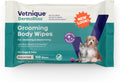 Vetnique DermaBliss Cat & Dog Grooming Wipes, Deodorizing Pet Wipes, 100ct