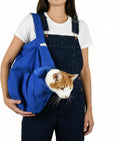 Cat-in-the-Bag Cozy Comfort Carrier - Large Cobalt Blue Cat Carrier Soft for Grooming, Vet Visits, Medication Administra