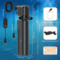 25W UV Aquarium Filter, 200 GPH Pump with Timer for 20-75 Gal Tanks