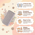 2 Pcs Pet Hair Remover Pumice Stone 3.74x2x1.6 in (10cm) Dog Cat Fur Cleaning Tool for Car Interior Bedding Carpet Couch