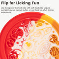 PEGGY11 2-in-1 Mars-Themed Silicone Dog Slow Feeder Bowl & Lick Mat