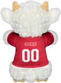 Pets First NFL SAN Francisco 49ERS Goat Plush Toy for Dogs and Cats with Squeaker, Wearing a Team Jersey! Fun & Sporty G