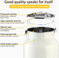 Aloxina Dog-Cat Food Storage Container 40 lb/38 Qt, Large Stainless Steel Pet Food Bin with Airtight Lid & Scoop Included, Durable 304 Metal Storage for Dogs & Cats