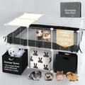 MEEXPAWS Guinea Pig Cages Small Animal Playpen Large 42" L x 28" W x 28" H