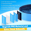 Niubya Foldable Dog Pool, Collapsible Plastic Dog Swimming Pool, 48x12 in