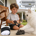 Remote Control Mouse Cat Toy, Realistic RC Interactive Pet Toy with Wireless Controller, Forward and Backward Movement, 