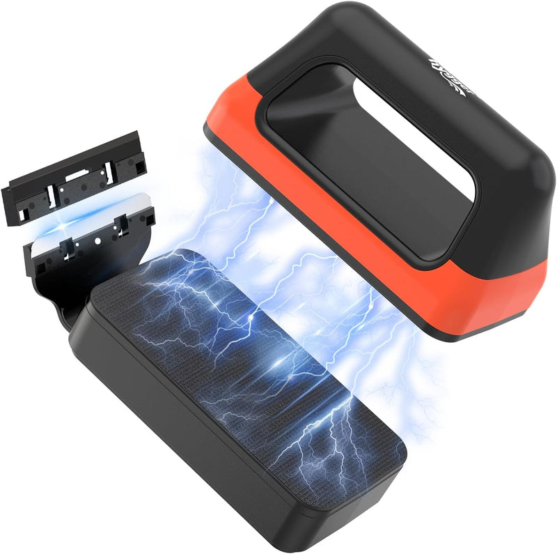 hygger Fish Tank Magnetic Glass Cleaner Two Detachable Algae Scraper for Aquarium Fish Tank，Floating Scrubber Brush Glas
