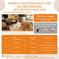 Dog Muzzle for Small Medium Large Dogs – Anti-Scavenging T-Shaped Mesh, Prevents Biting, Barking & Eating | 1.2 oz Ultra-Lightweight Breathable Soft PVC Padded Mouth Guard with Luminous Strap
