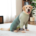 Dog Onesie Coat - Water-Repellent & Stretchable, Dirt-Resistant Outdoor Puppy Suit with Reflective Strips | Controls She