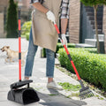 HUZSV Pooper Scooper with 40.16" Long Handle, No-Bending Swivel Waste Bin