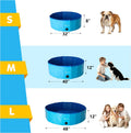 Foldable Dog Pool, Collapsible Dog Swimming Pool 32''