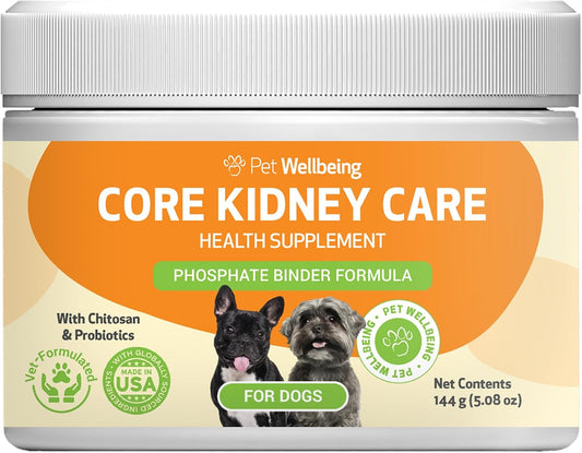 Pet Wellbeing Core Kidney Care for Dogs - Daily Phosphate Binder, 144 g