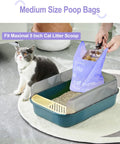 125 Count Cat Litter Bags Lavender Scented with Handles, Disposable Litter Bags for Pet Poop, Extra-Thick Kitty Waste Bags Easy Tie Leak-Proof Strengthen